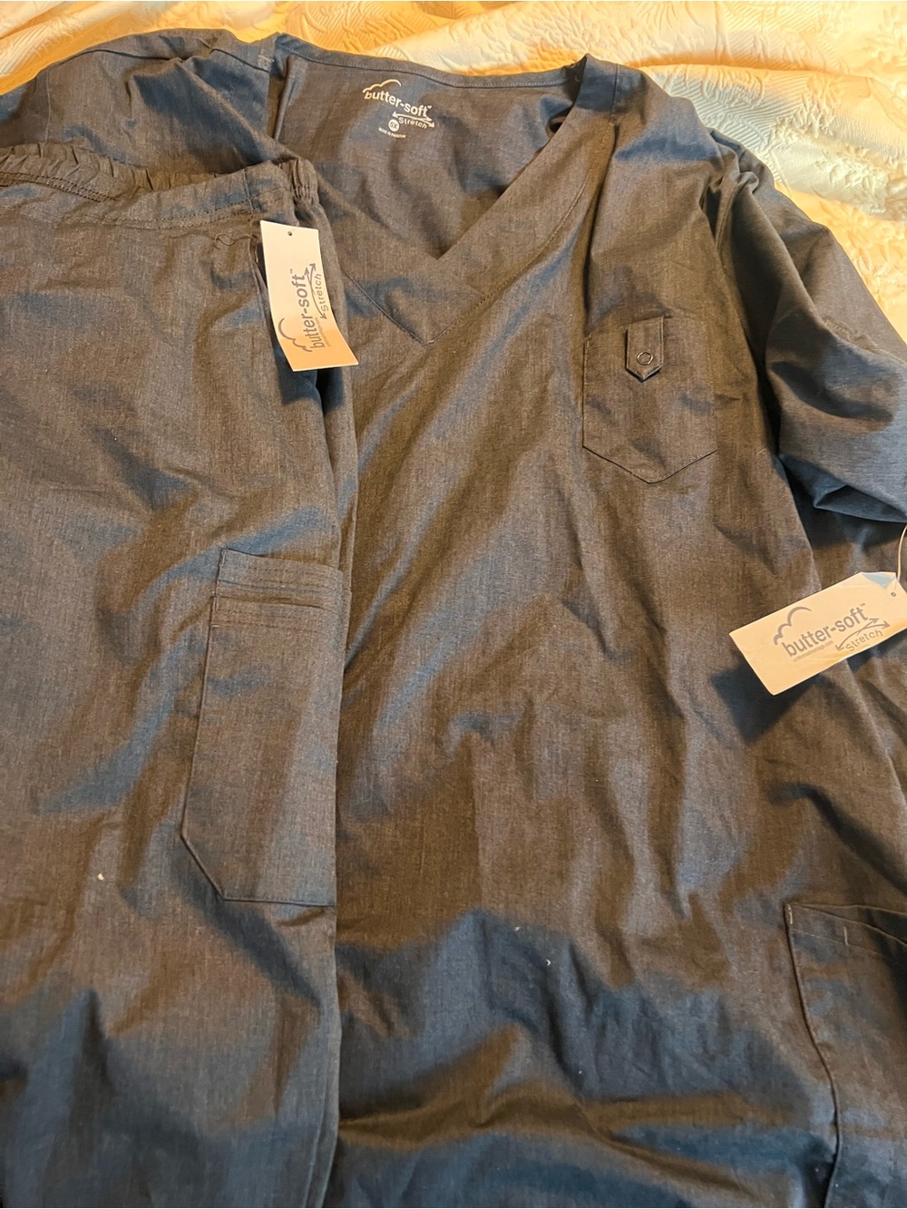 NWT butter soft scrubs. Top and bottom - Picture 1 of 7